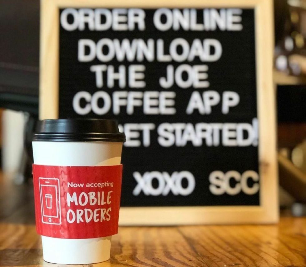 Steel Cup Coffee Roasters Organic coffee proudly in